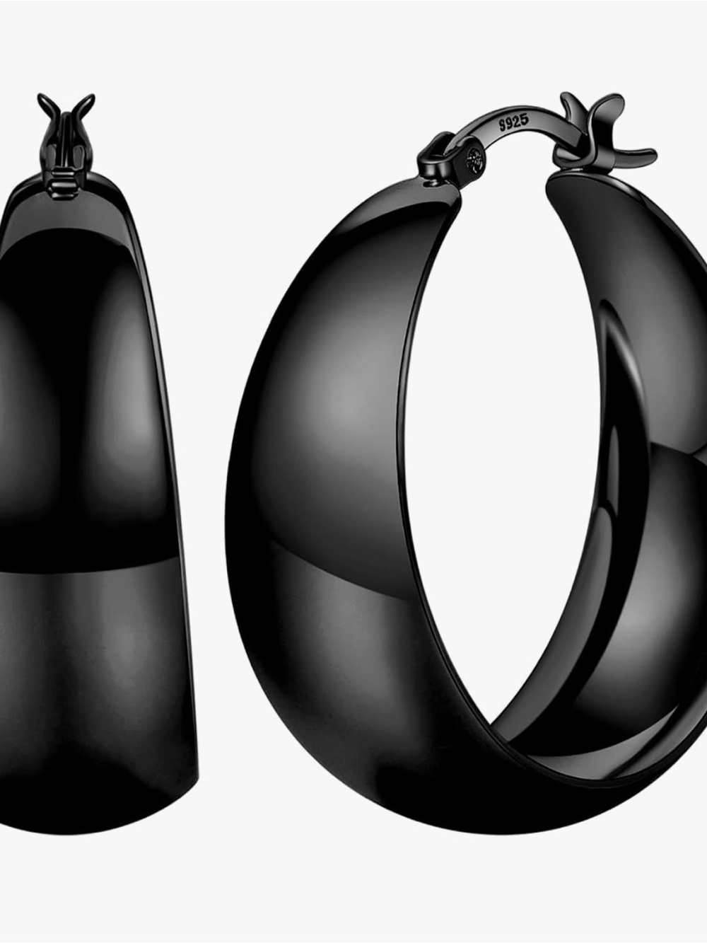 925 sterling silver in black color